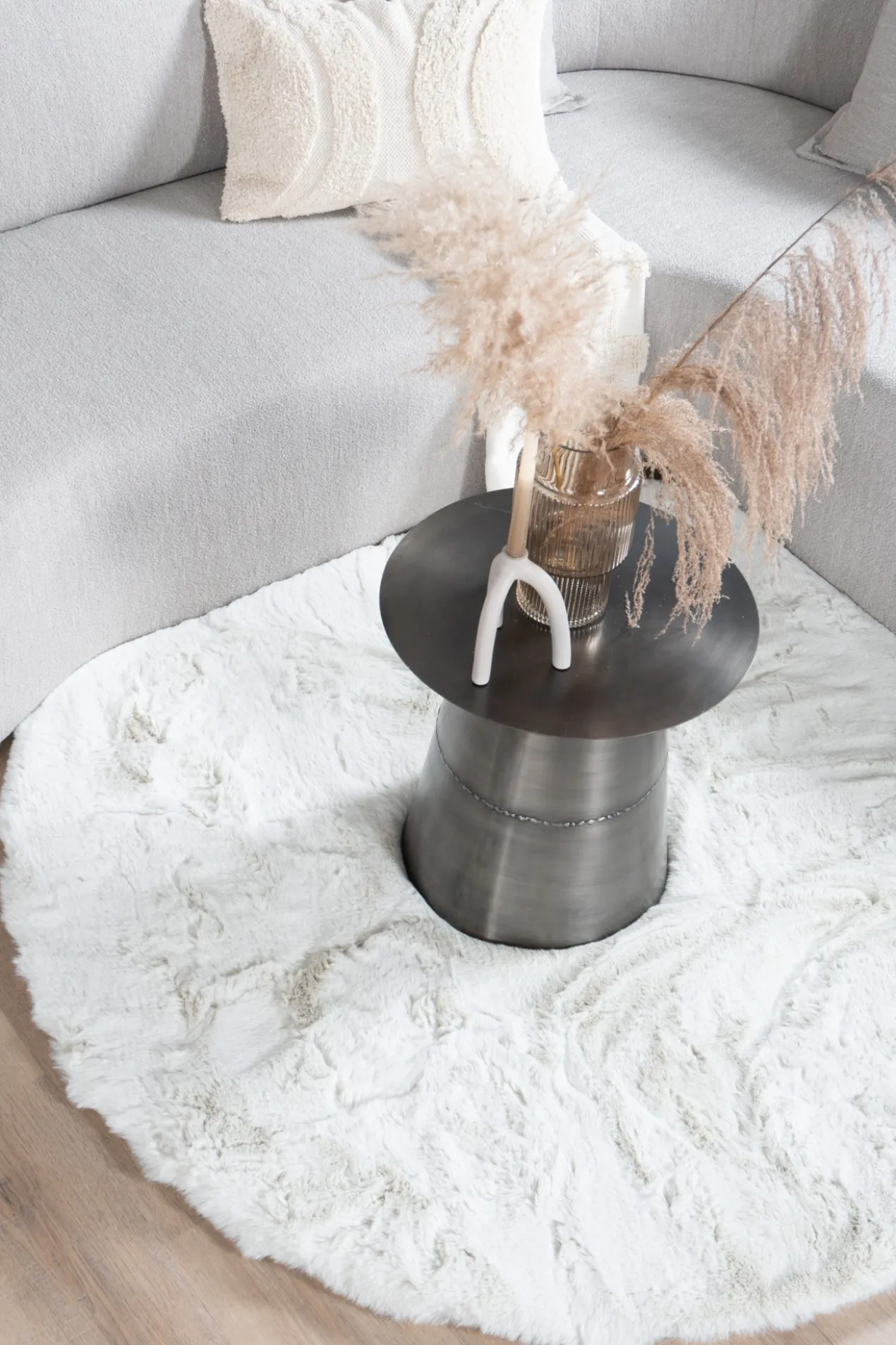 Vloerkleed Morbido Beige ø230 cm