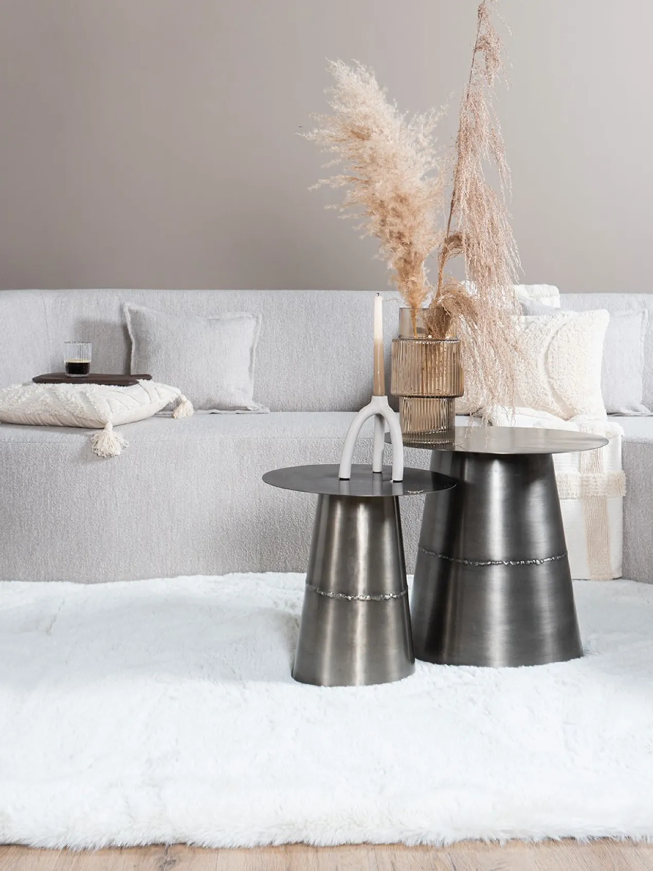 Vloerkleed Morbido Beige 200 x 280 cm