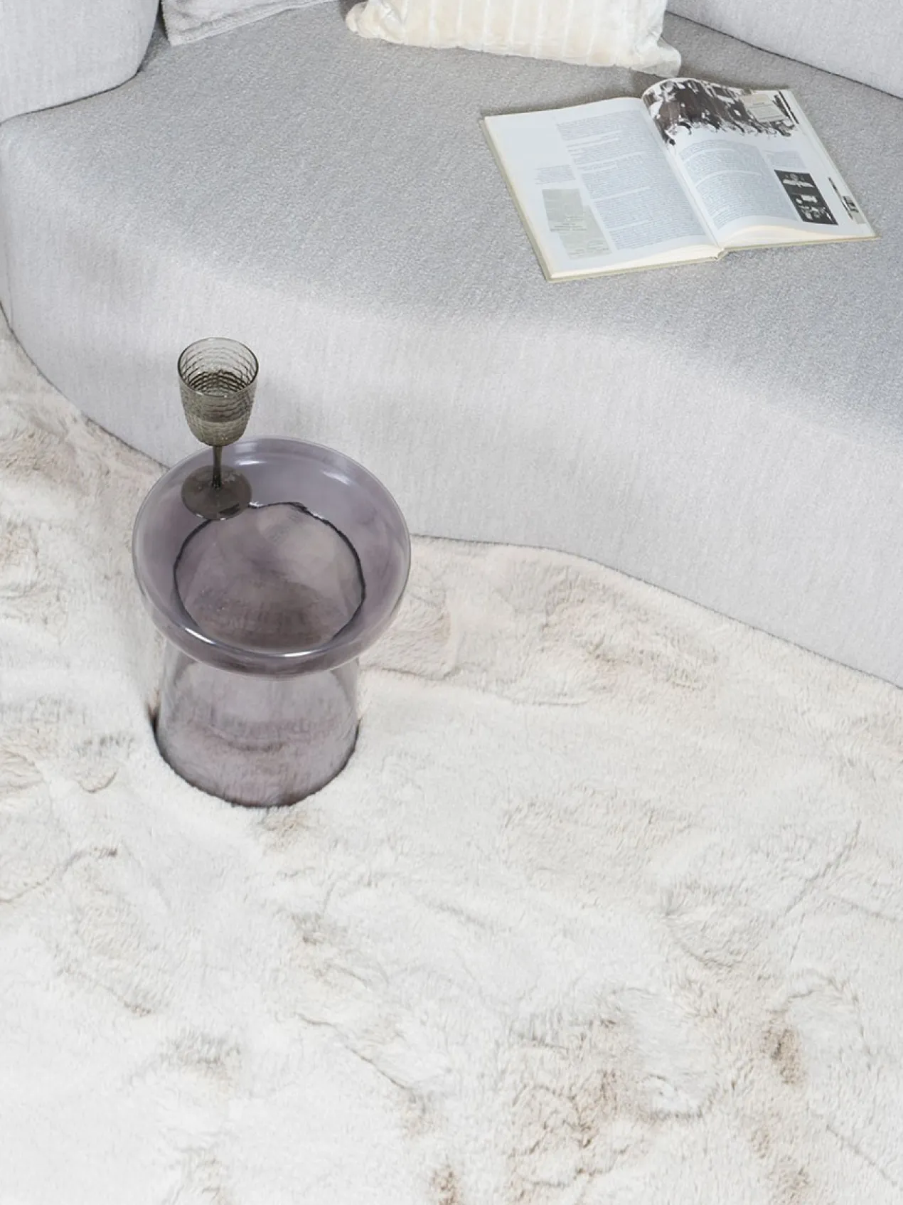Vloerkleed Morbido Ivory ø200 cm