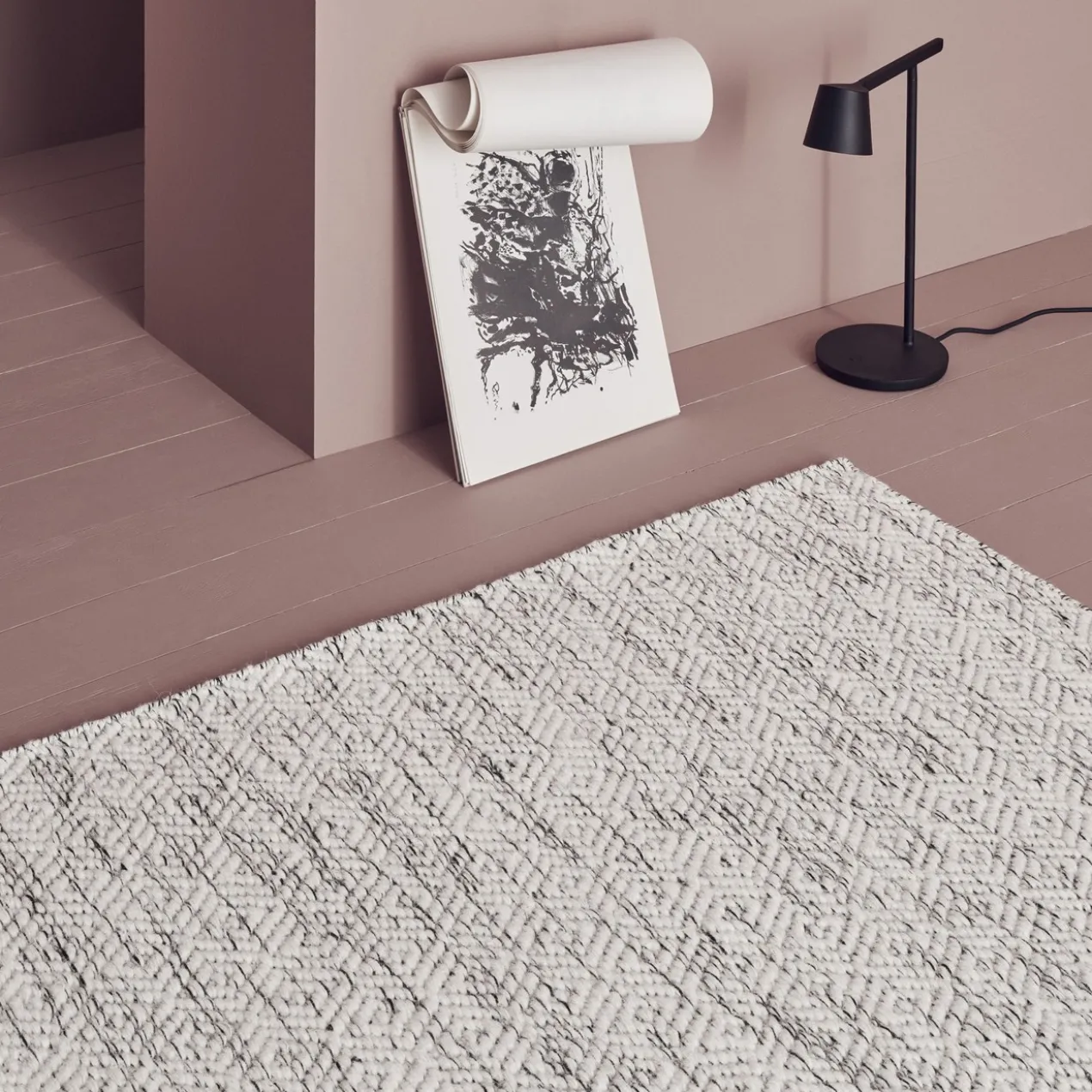 Vloerkleed Nyoko 170x240 cm wit