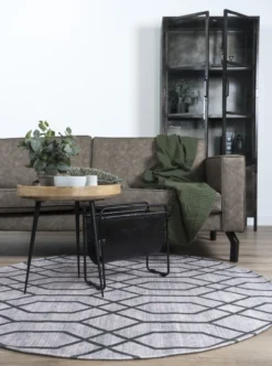 Vloerkleed Pattern Groen Rond ø120 cm