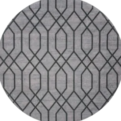 Vloerkleed Pattern Groen Rond ø120 cm