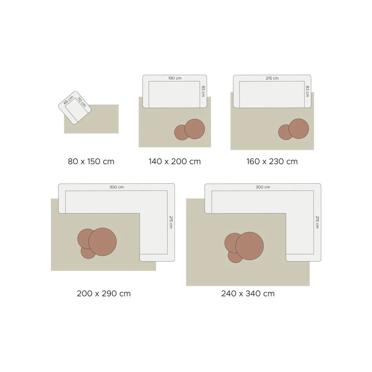 Vloerkleed Pebbel 814 - 160 x 230 cm