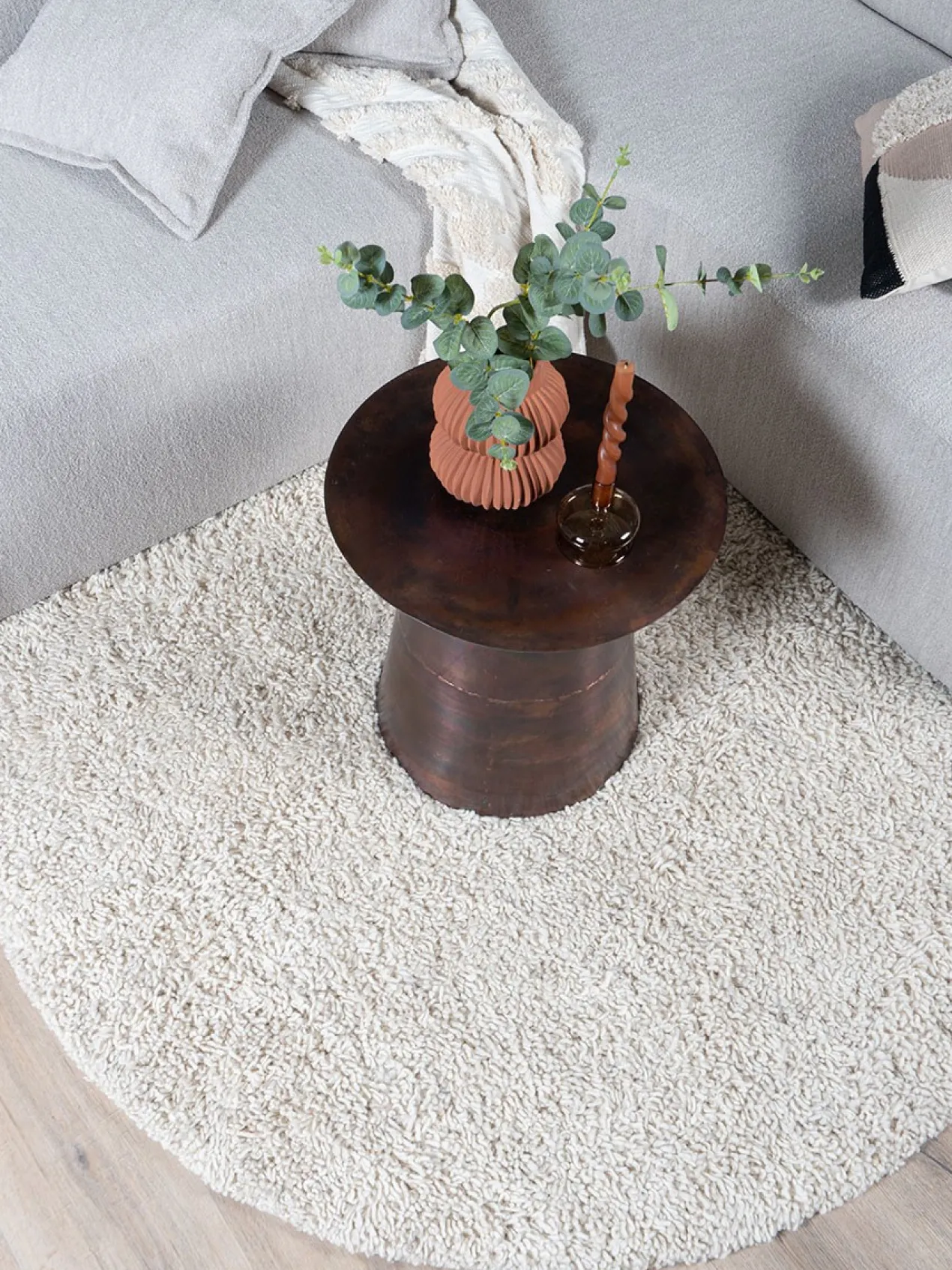 Vloerkleed Pelosa Creme 815 ø160 cm