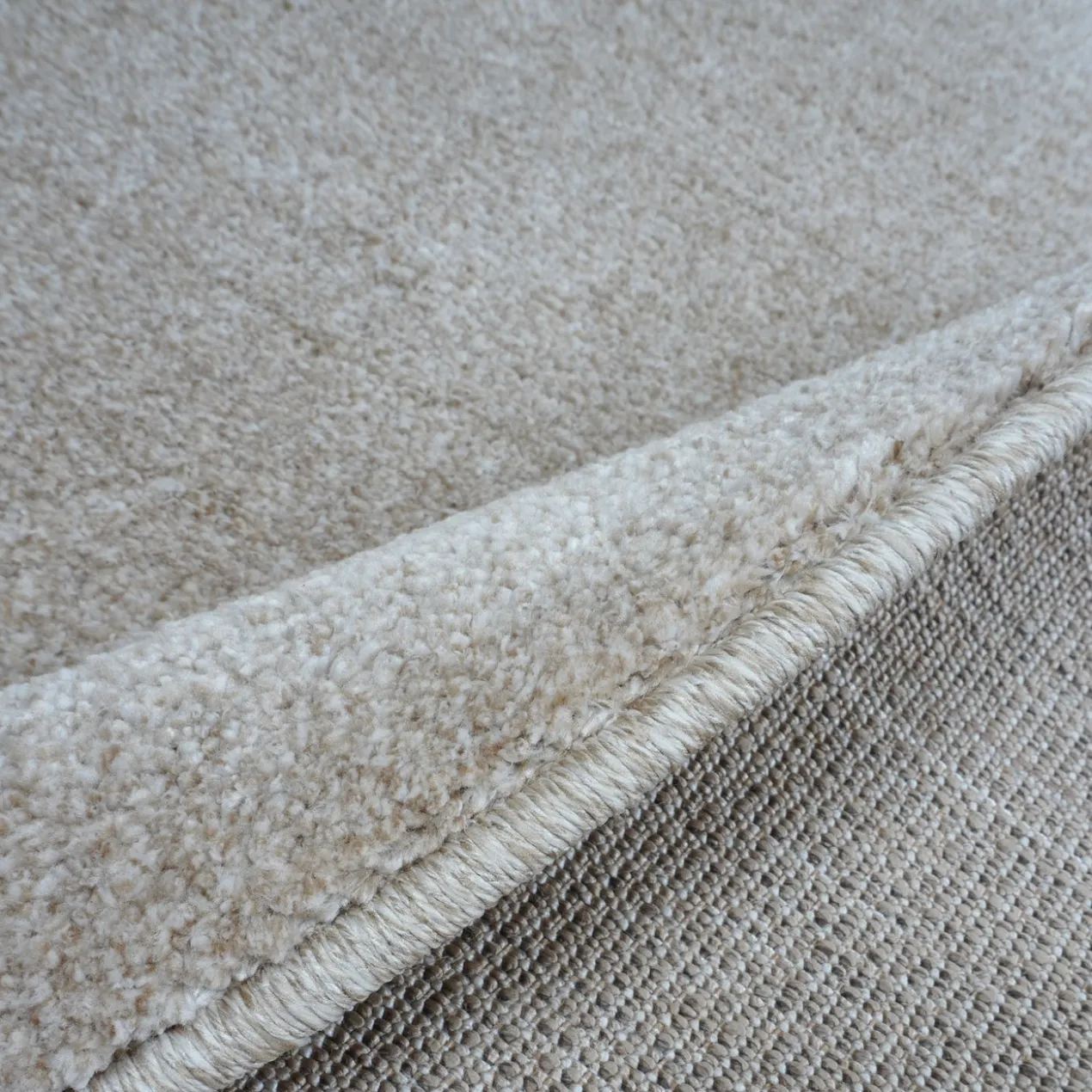 Vloerkleed Rich beige organisch 200x280 cm