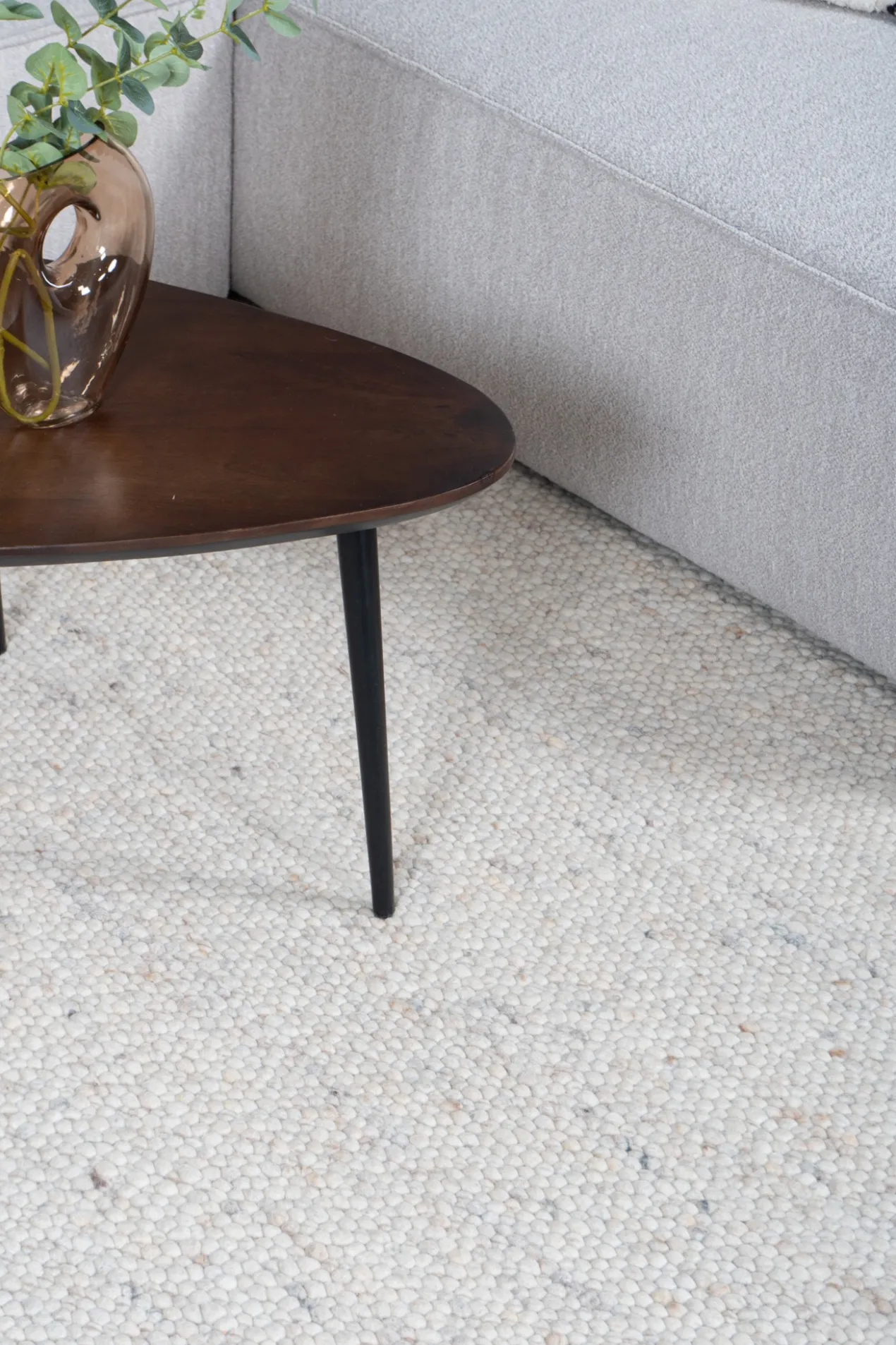 Vloerkleed Stone beige 160 x 230 cm