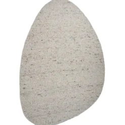 Vloerkleed Stone kiezelvormig beige 160 x 230 cm