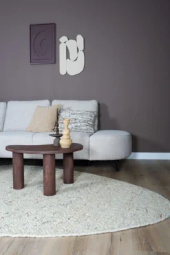 Vloerkleed Stone kiezelvormig beige 160 x 230 cm