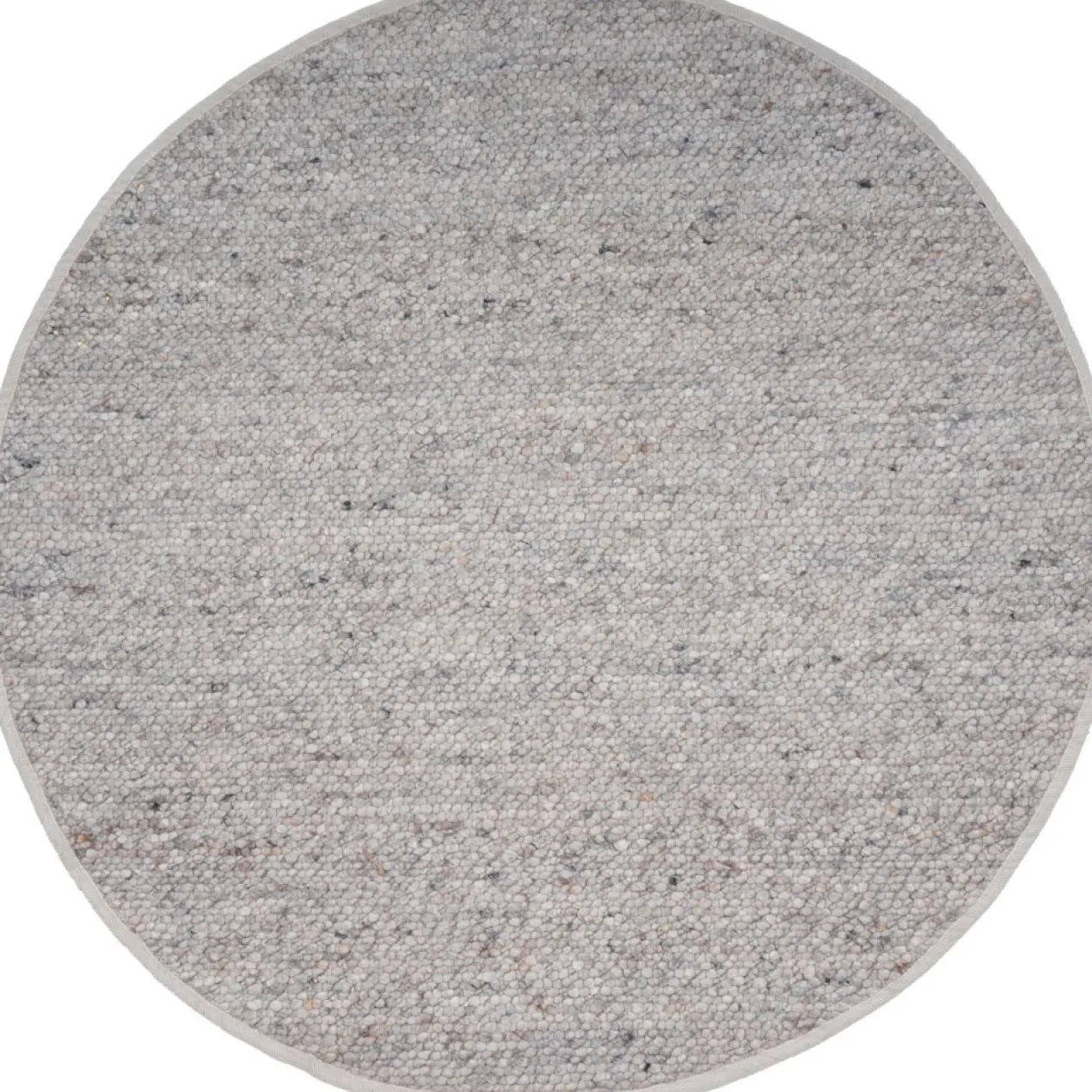 Vloerkleed Stone Licht Grijs - Rond ø160 cm