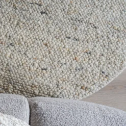 Vloerkleed Stone organisch beige 160 x 230 cm