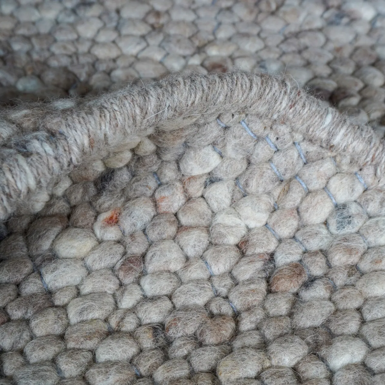 Vloerkleed Stone organisch donkerbeige 160x230 cm