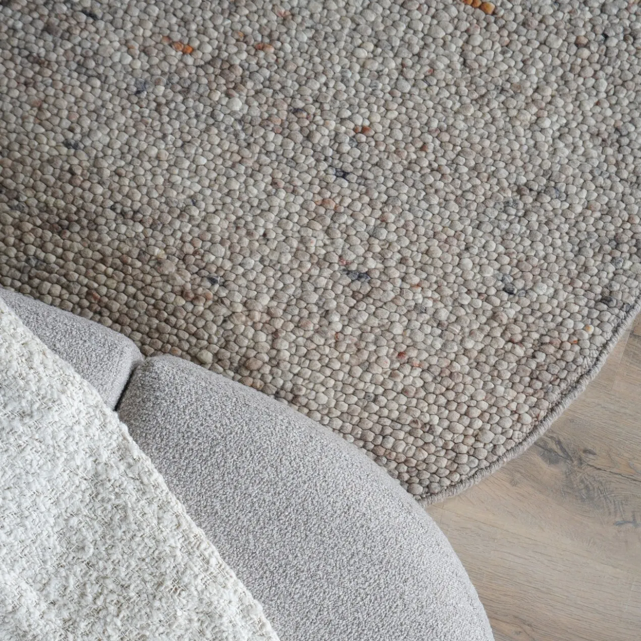 Vloerkleed Stone Organisch Donker Beige 200 x 280 cm