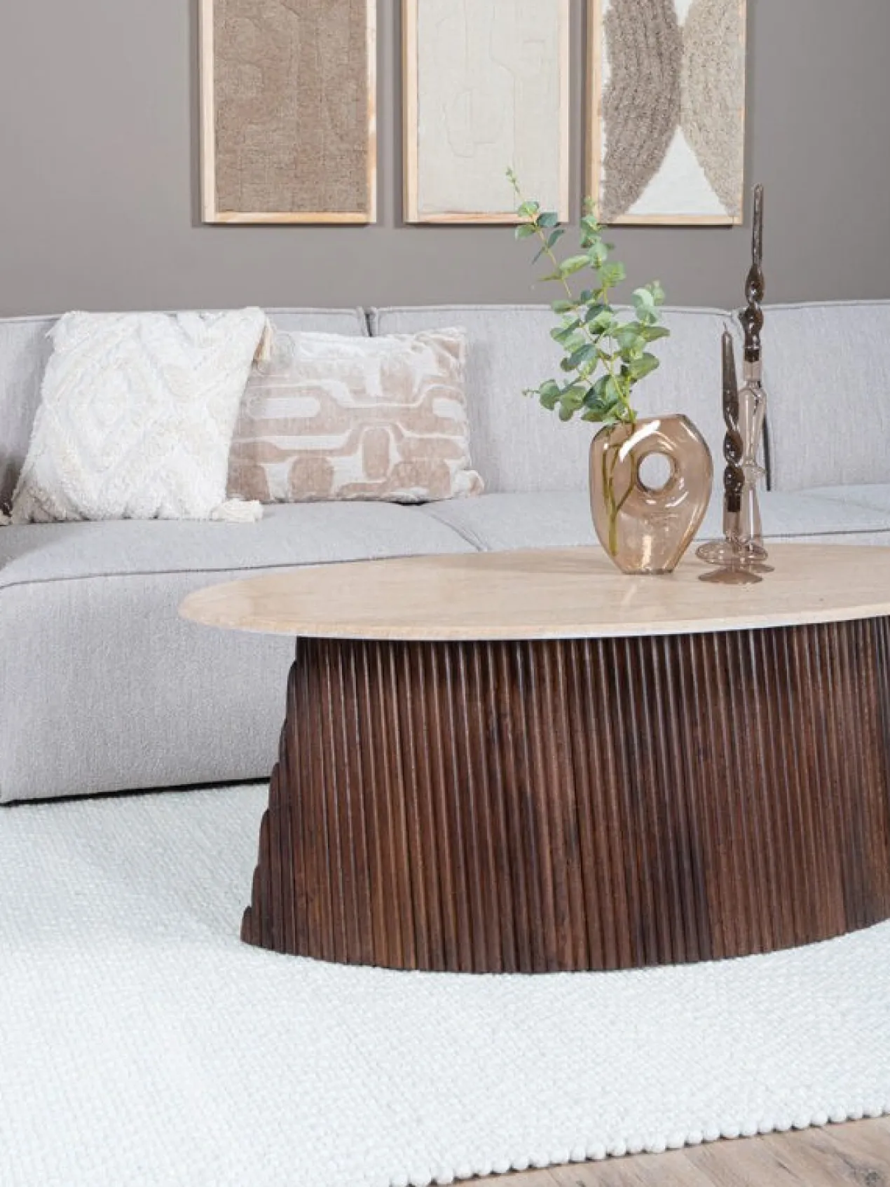 Vloerkleed Stone white 140x200 cm