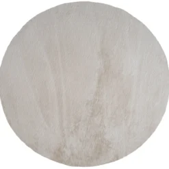 Vloerkleed Velluto Beige - Rond ø230 cm