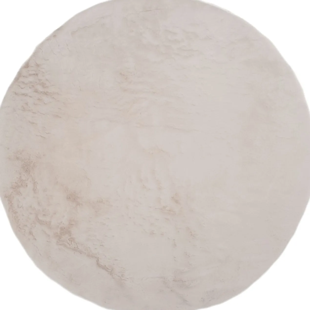 Vloerkleed Velluto Beige - Rond ø160 cm