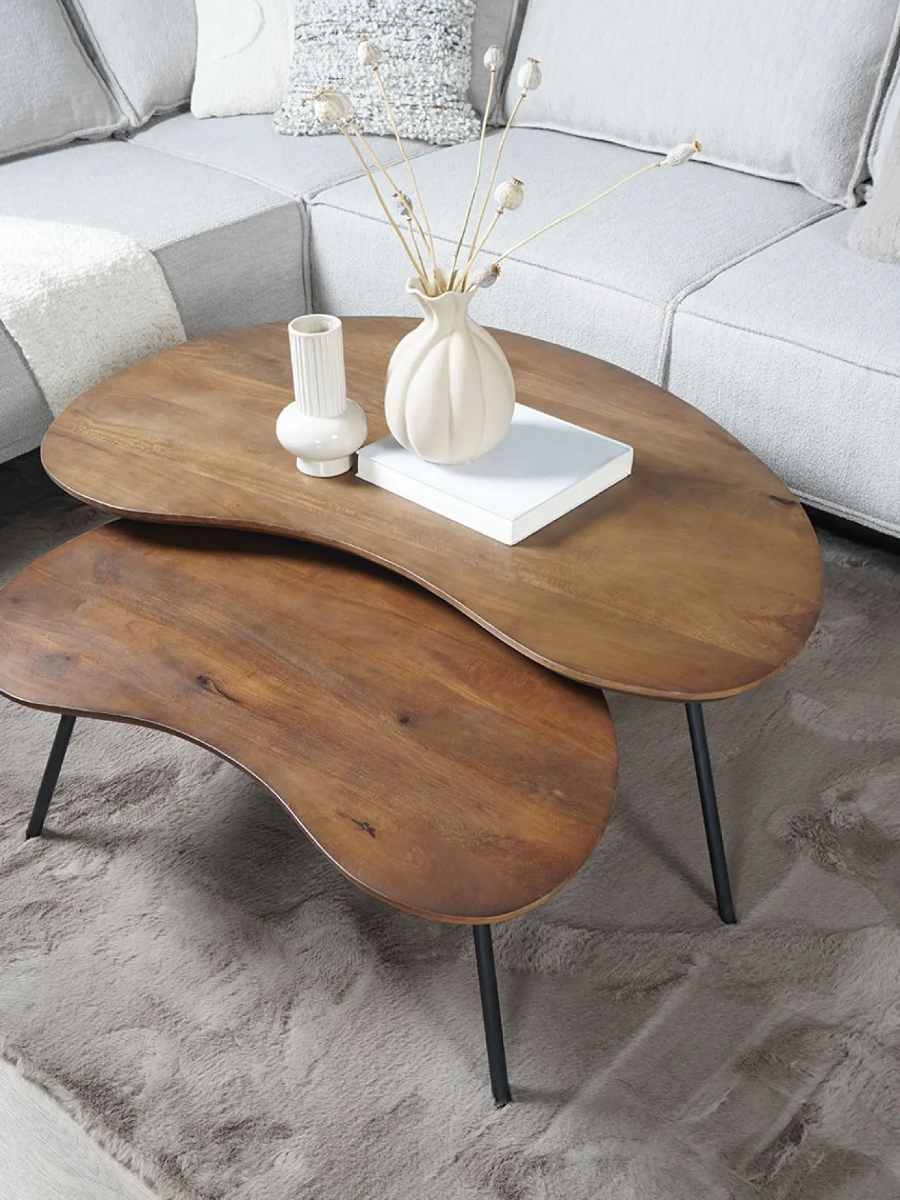 Vloerkleed Velluto Choco 200 x 280 cm
