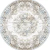 Vloerkleed Viola rond taupe ⌀160 cm