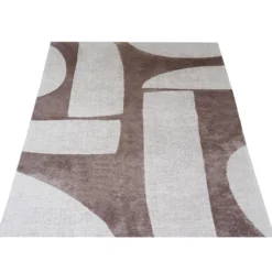 Vloerkleed Ziba taupe/creme 160x230 cm