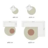 Vloerkleed Zumba Beige Rond ø200 cm