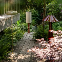 Vloerlamp Adams dark red