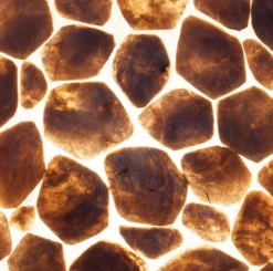Vloerlamp apollo turtle gold capiz schelp 70 cm