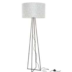 Vloerlamp Capri M Cubes white capiz