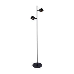 Vloerlamp Casper 2-lichts zwart