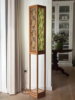 Vloerlamp Ginza cedar