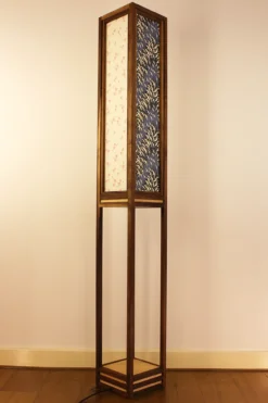 Vloerlamp Ginza walnut