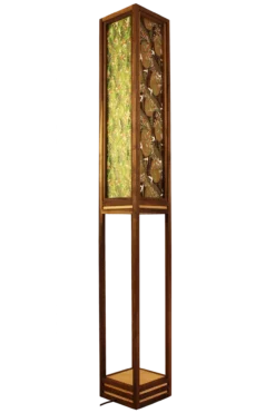 Vloerlamp Ginza walnut