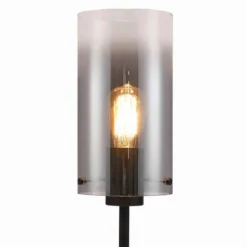 Vloerlamp Guus rookglas 1-lichts – Zwart Guus Vloerlamp Rookglas 1-lichts – Zwart #1
