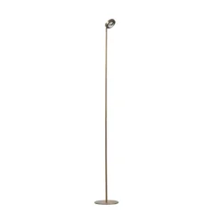 Vloerlamp Jake round bruin