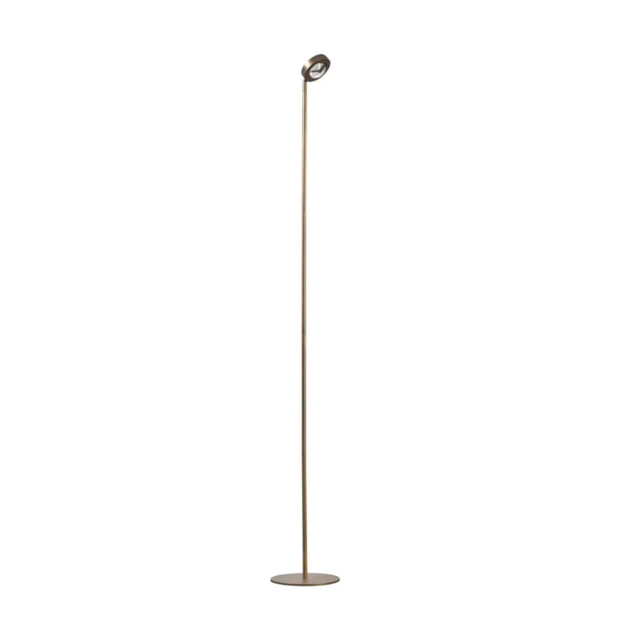 Vloerlamp Jake round bruin