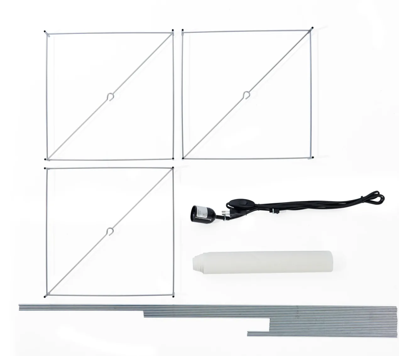 Vloerlamp Lotek Classic 4 hoogtes steel