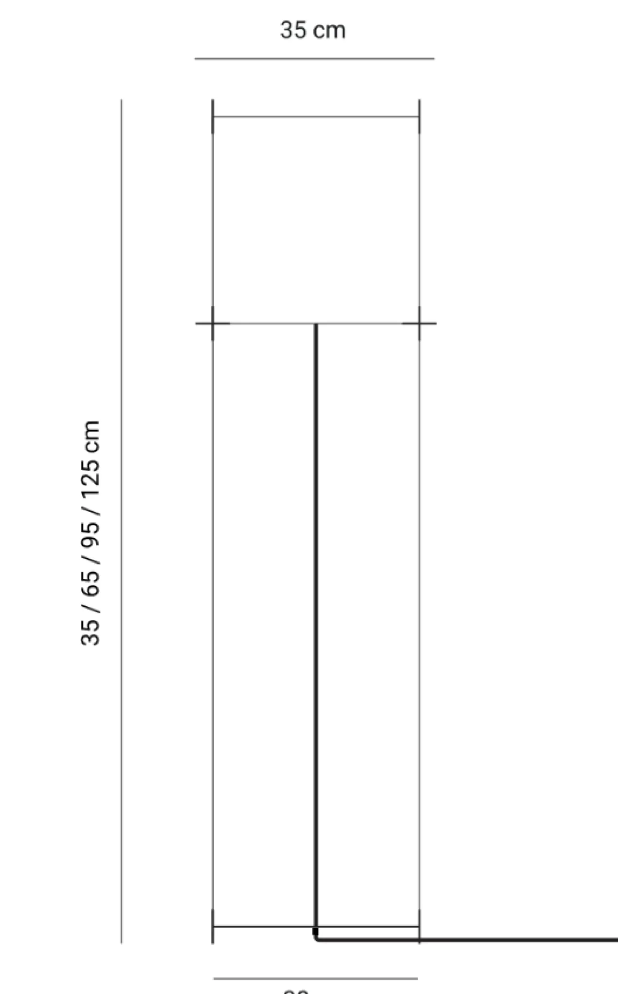 Vloerlamp Lotek Classic 4 hoogtes steel