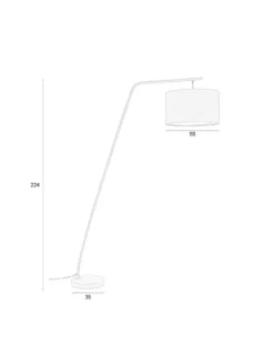 Vloerlamp MARTINE zwart