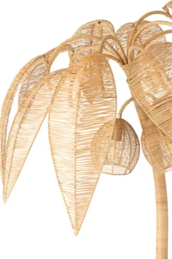 Vloerlamp Palmboom naturel Large
