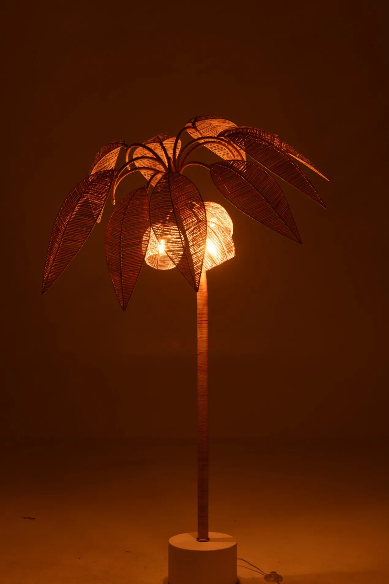 Vloerlamp Palmboom naturel Small