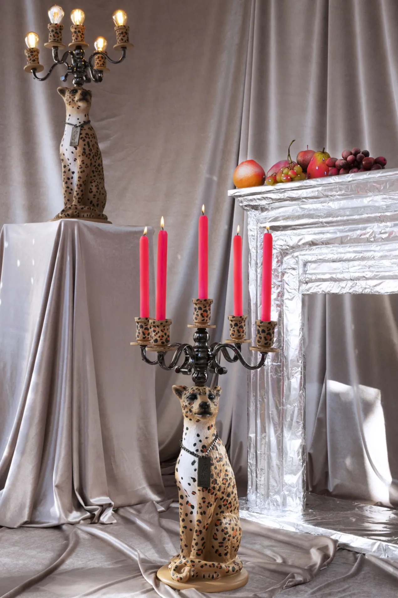 Vloerlamp Proudly Crowned Panther Proudly Crowned Panther Vloerlamp zwart