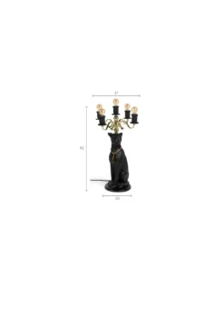 Vloerlamp Proudly Crowned Panther Proudly Crowned Panther Vloerlamp zwart