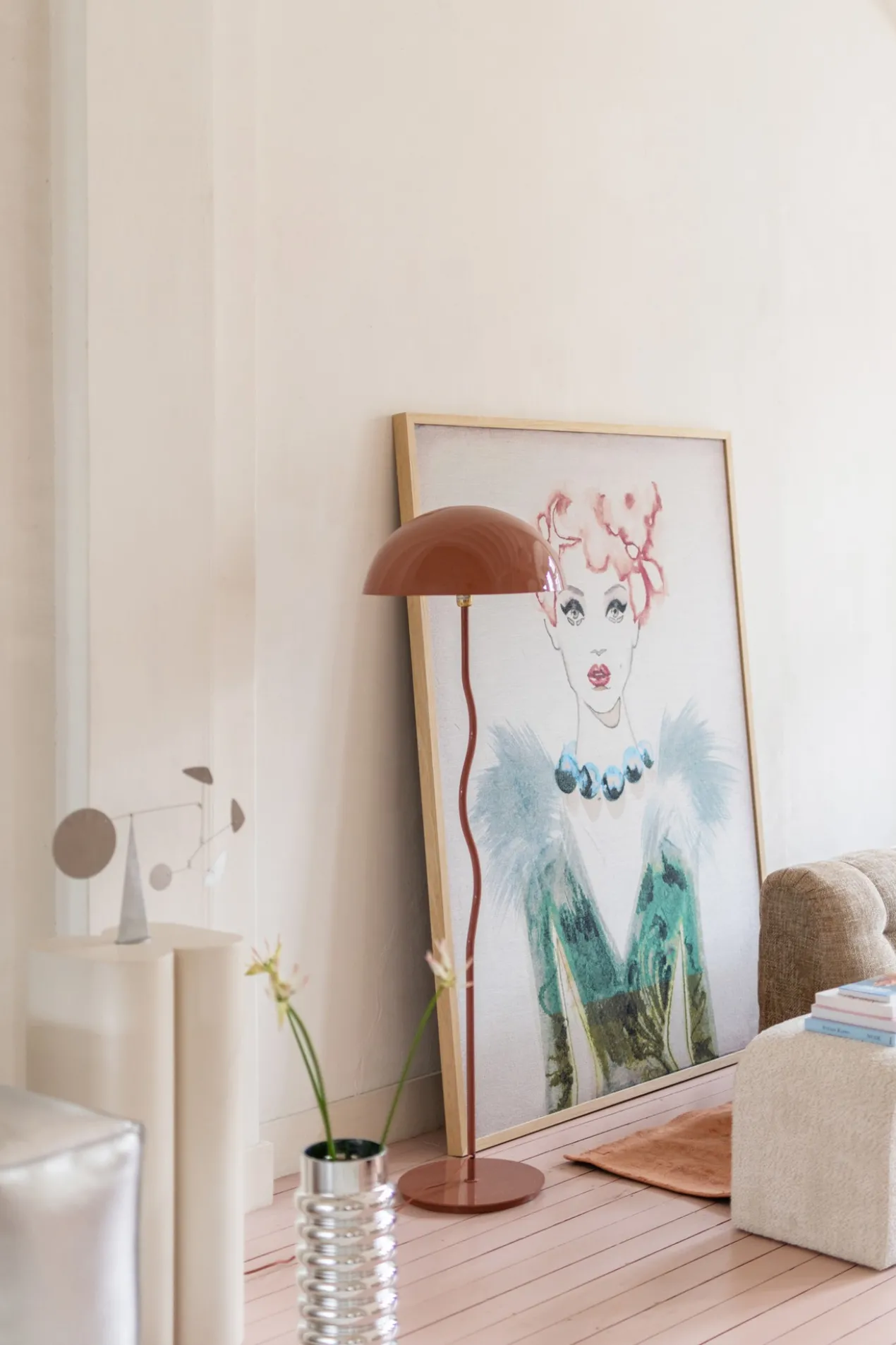Vloerlamp Salsa beige