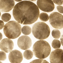 Vloerlamp shell coins white 150 cm