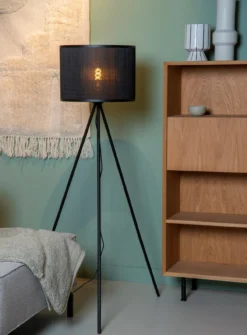 Vloerlamp Tagalog Ø56 cm zwart bamboe