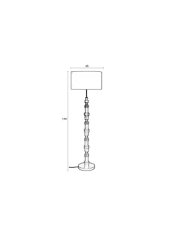 Vloerlamp Totem zwart