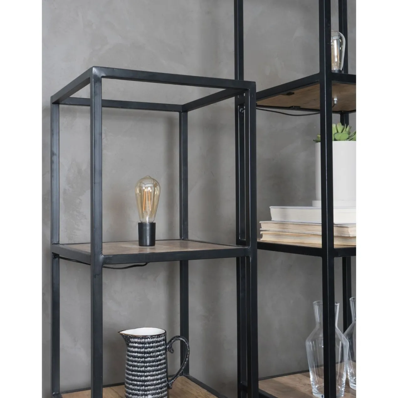 Vloerlamp Vintage Hout 120 cm