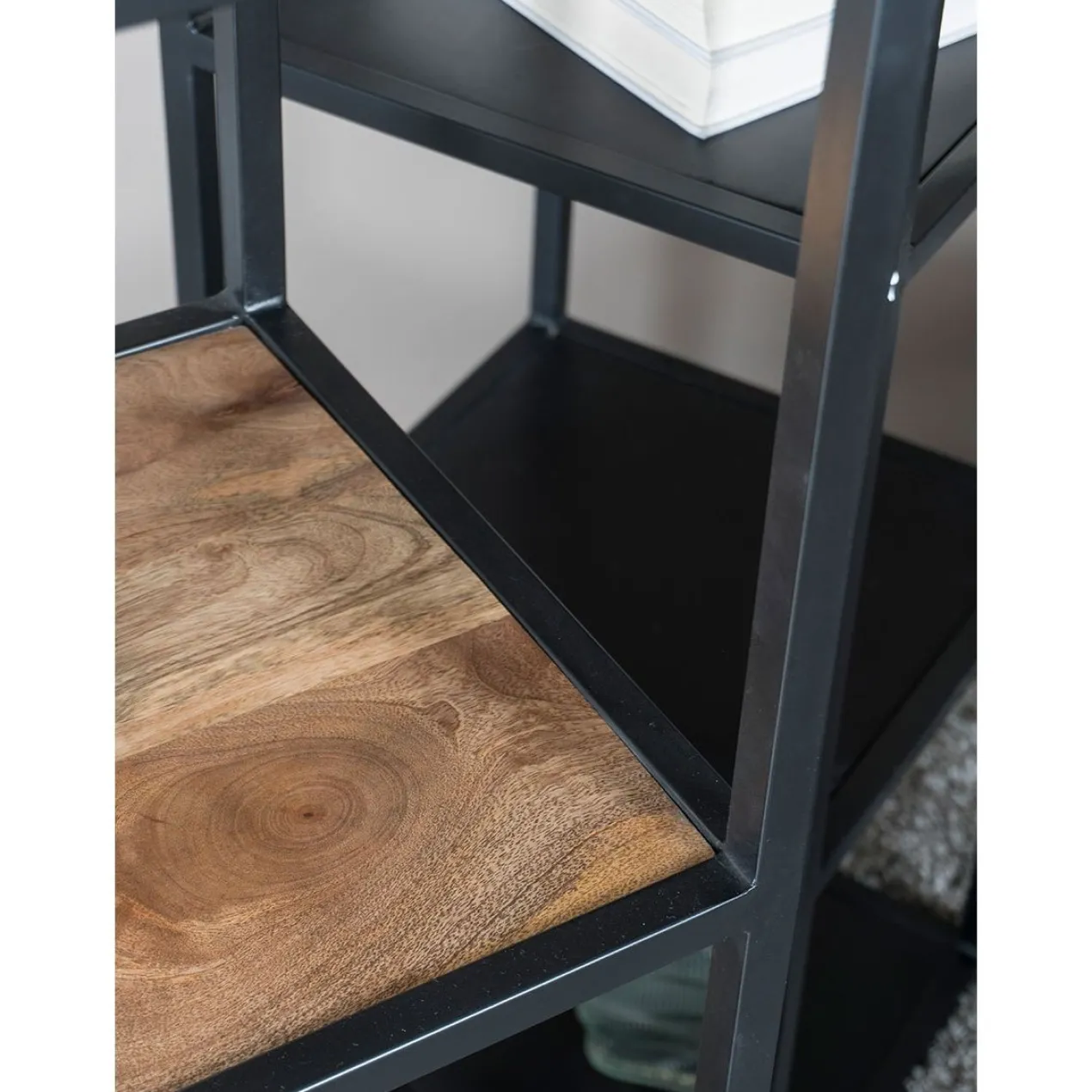 Vloerlamp Vintage Hout 120 cm