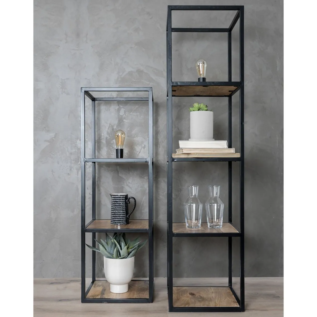 Vloerlamp Vintage Hout 120 cm