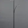 Vloerlamp Wills 2-lichts mat zwart