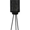 Vloerlamp zwart stripe