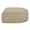 Voetenbank Bulky halfrond almond